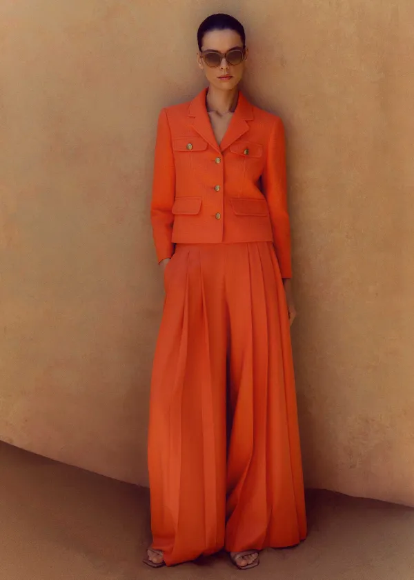 ME+EM Pleated Ultra Wide-Leg Trouser | Women Wide-Leg Trousers