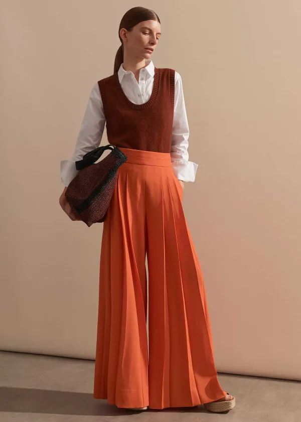 ME+EM Pure Cashmere Scoop Neck Vest | Women Vests