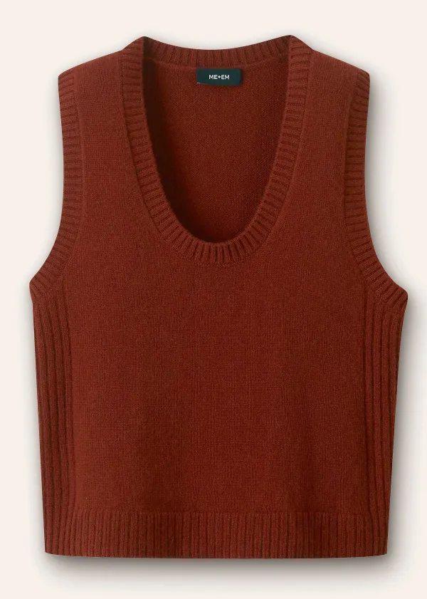 pure_cashmere_scoop_neck_vest_4.webp ME+EM Pure Cashmere Scoop Neck Vest | Women Vests