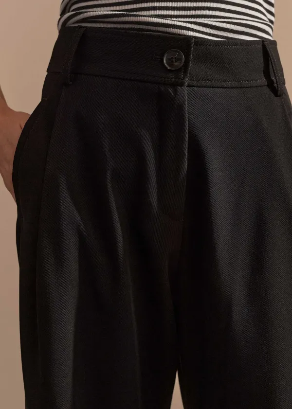 relaxed_tapered_turnup_trouser_5.webp ME+EM Relaxed Tapered Turn-Up Trouser | Women Tapered Trousers