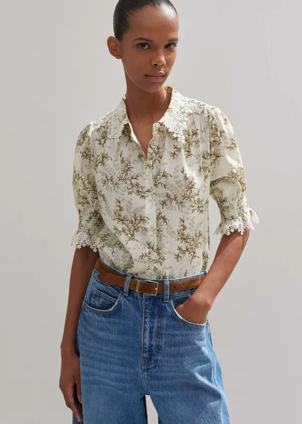 shadow_berry_print_embroidered_collar_blouse_5.webp ME+EM Shadow Berry Print Embroidered Collar Blouse | Women Blouses