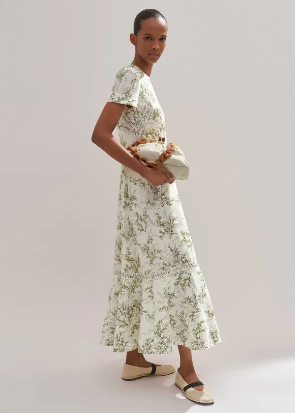 ME+EM Shadow Berry Print Maxi Dress | Women Maxi Dresses