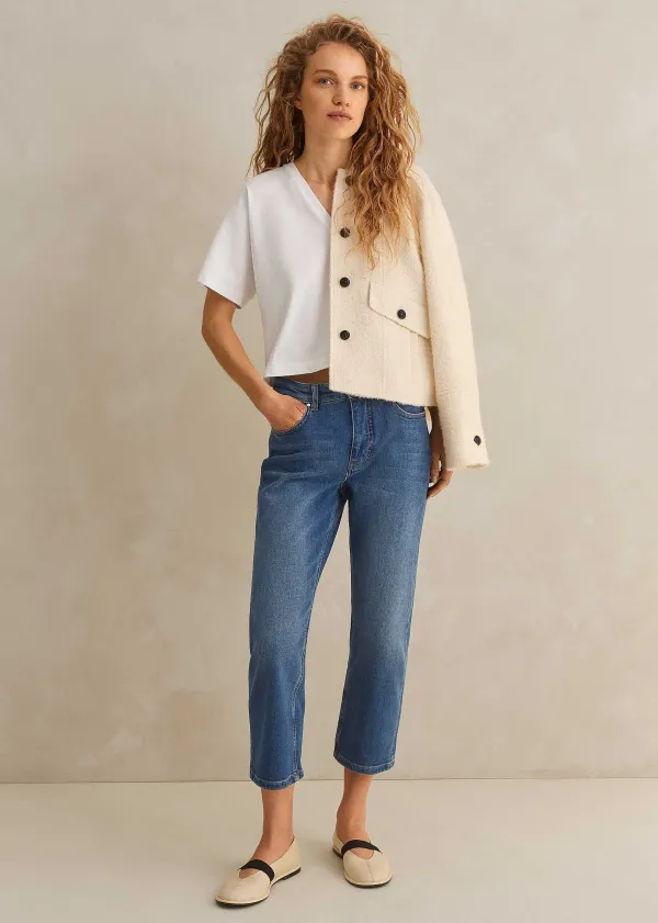 ME+EM Short Authentic Slim Crop Jean | Women Slim Trousers