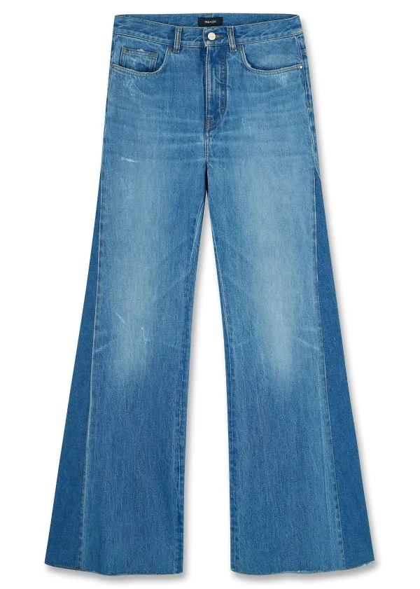 ME+EM Short Length Split Seam Flare Jean | Women Jeans