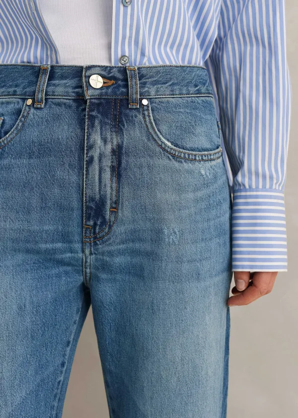 short_length_split_seam_flare_jean_5-1.webp ME+EM Short Length Split Seam Flare Jean | Women Jeans