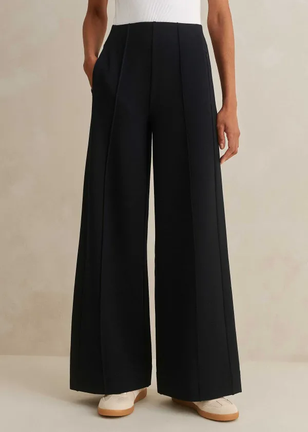ME+EM Short Length Travel Tailoring Palazzo | Women Wide-Leg Trousers