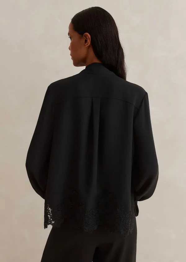 silk__lace_cropped_pussybow_blouse_3.webp ME+EM Silk + Lace Cropped Pussybow Blouse | Women Blouses