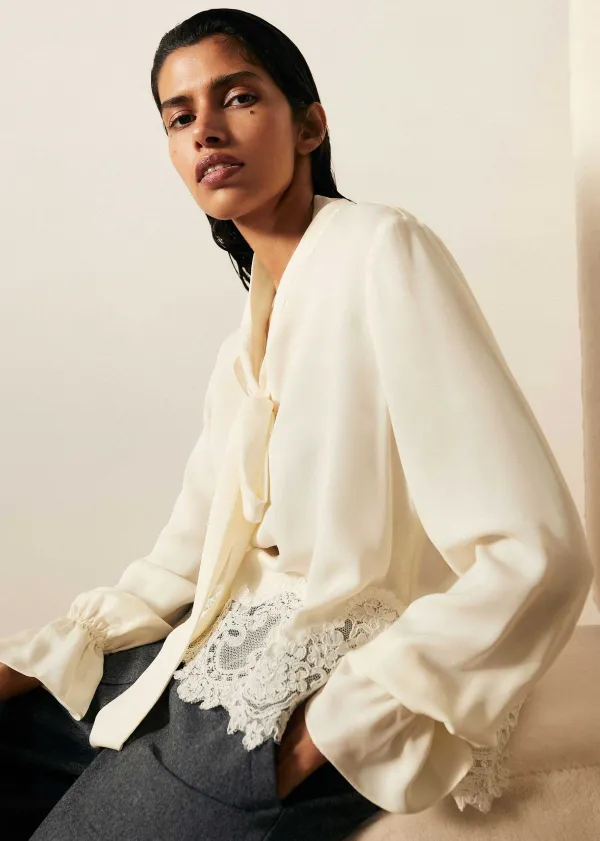 silk__lace_cropped_pussybow_blouse_4-1.webp ME+EM Silk + Lace Cropped Pussybow Blouse | Women Blouses