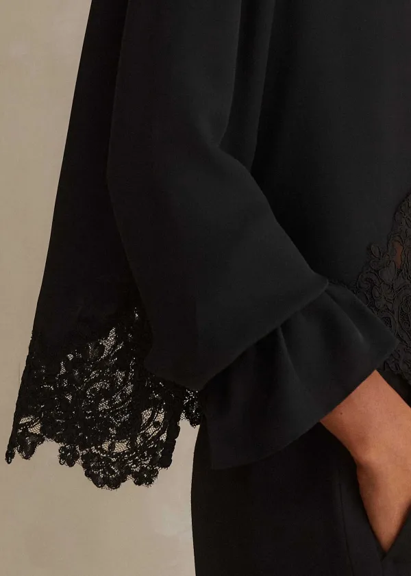 silk__lace_cropped_pussybow_blouse_5.webp ME+EM Silk + Lace Cropped Pussybow Blouse | Women Blouses