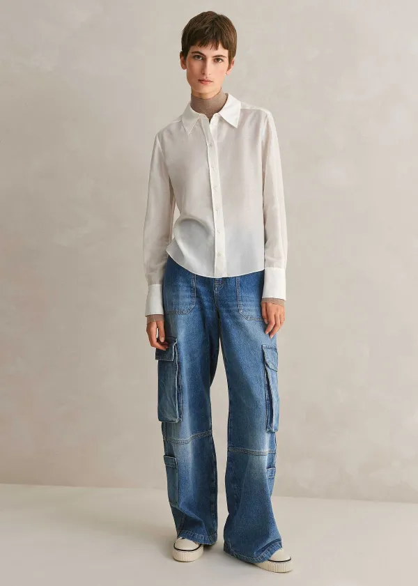silk_cotton_layering_shirt_4.webp ME+EM Silk Cotton Layering Shirt | Women Shirts