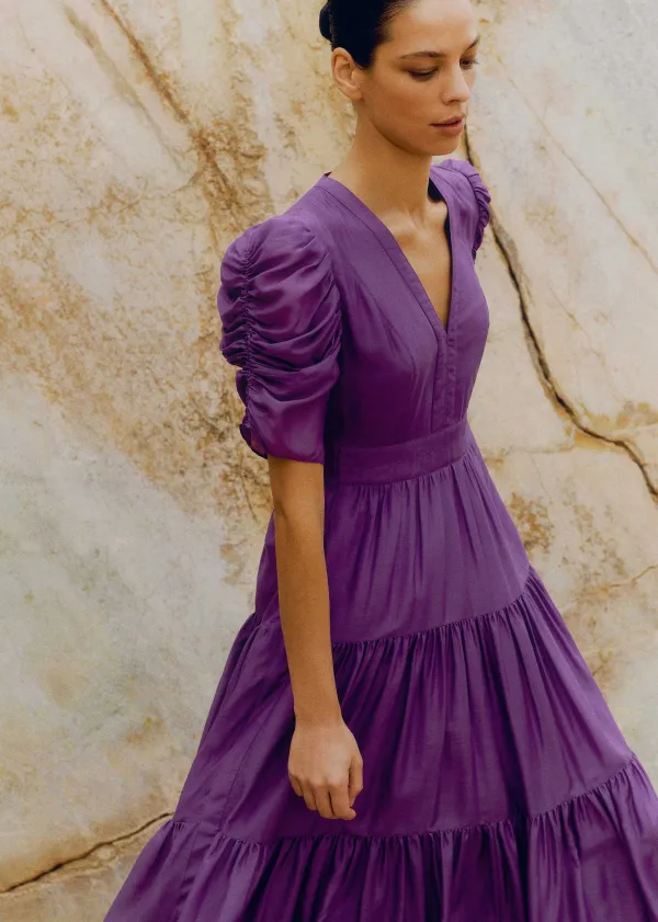 ME+EM Silk Cotton Maxi Dress | Women Maxi Dresses