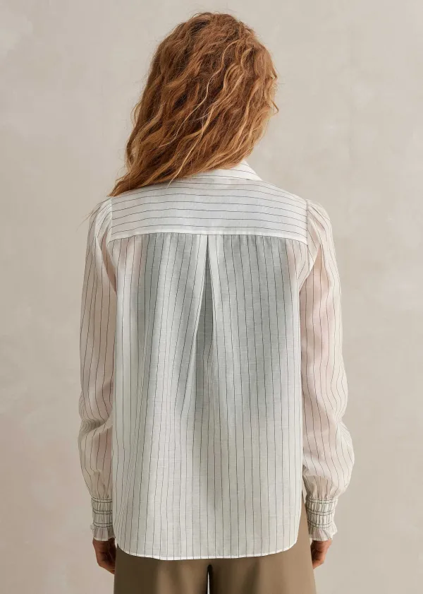 silk_cotton_stripe_shirt_3.webp ME+EM Silk Cotton Stripe Shirt | Women Shirts