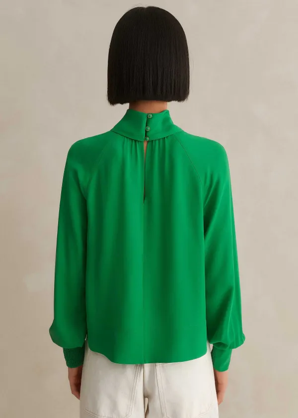 silk_high_neck_raglan_sleeve_top_3-2.webp ME+EM Silk High Neck Raglan Sleeve Top | Women Sweatshirts & Long Sleeve Tops