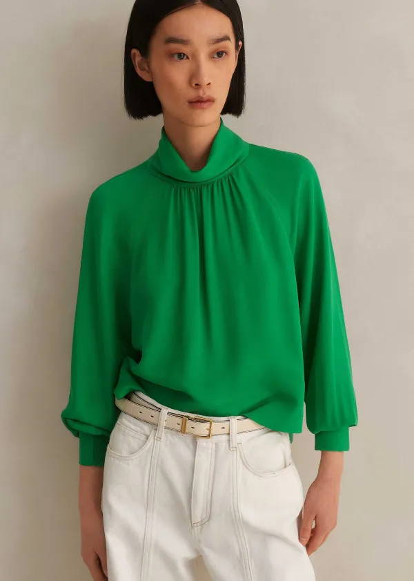 silk_high_neck_raglan_sleeve_top_4-2.webp ME+EM Silk High Neck Raglan Sleeve Top | Women Sweatshirts & Long Sleeve Tops