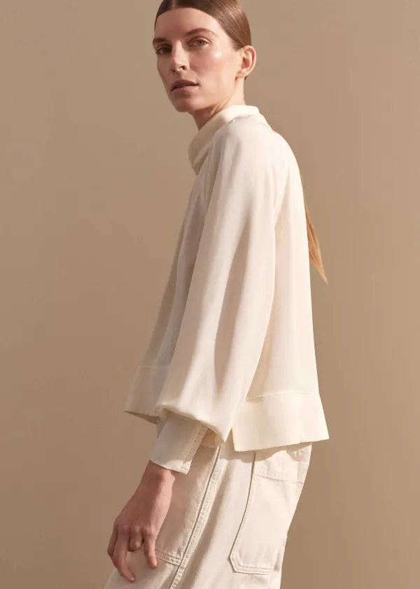 silk_high_neck_raglan_sleeve_top_4.webp ME+EM Silk High Neck Raglan Sleeve Top | Women Layering Tops