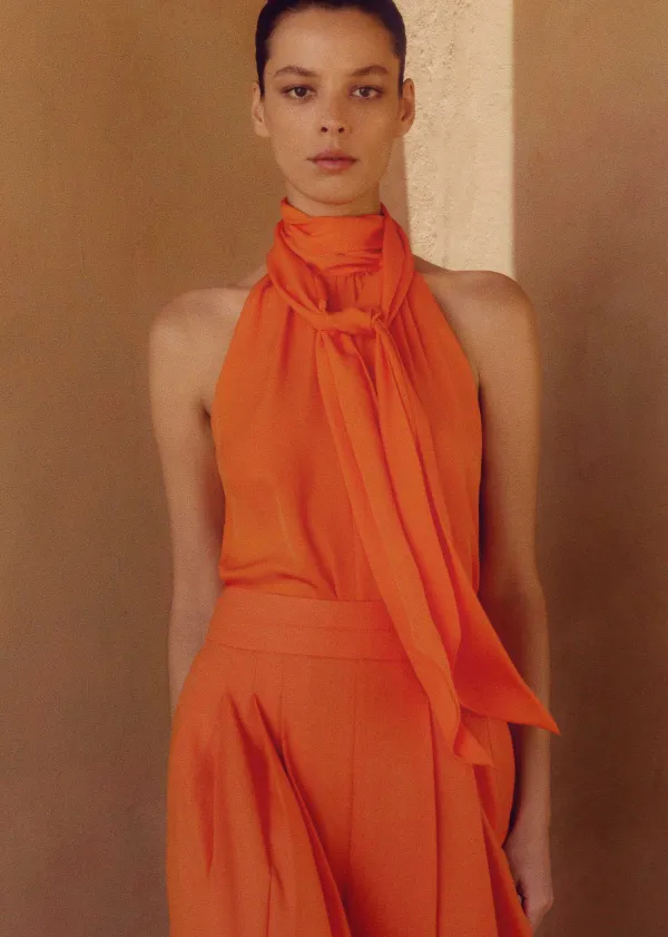 silk_pussybow_halterneck_top_2.webp ME+EM Silk Pussybow Halterneck Top | Women Vests And Camis