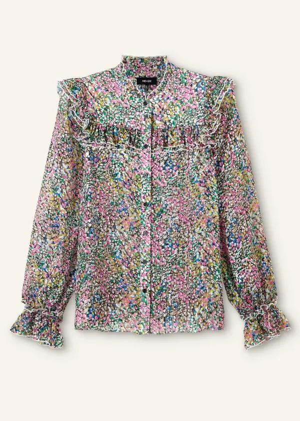 silkblend_devor_confetti_print_blouse_2.webp ME+EM Silk-Blend Devor Confetti Print Blouse | Women Blouses