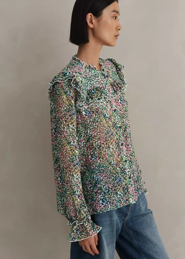 silkblend_devor_confetti_print_blouse_4.webp ME+EM Silk-Blend Devor Confetti Print Blouse | Women Blouses