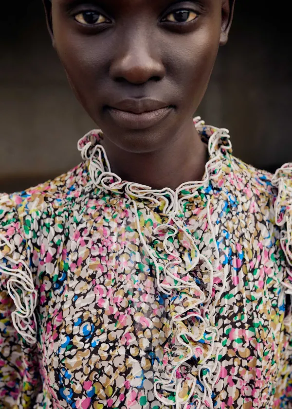 ME+EM Silk-Blend Devor Confetti Print Maxi Dress | Women Maxi Dresses