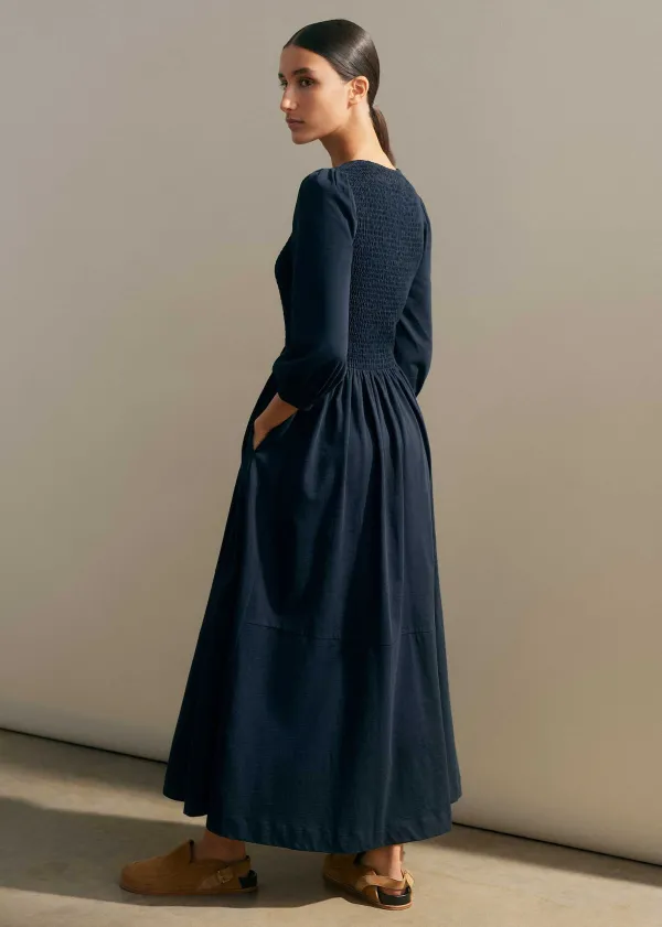 slub_cotton_vneck_maxi_dress_2-1.webp ME+EM Slub Cotton V-Neck Maxi Dress | Women Maxi Dresses