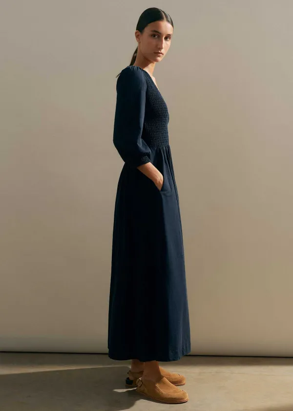 slub_cotton_vneck_maxi_dress_5-1.webp ME+EM Slub Cotton V-Neck Maxi Dress | Women Maxi Dresses