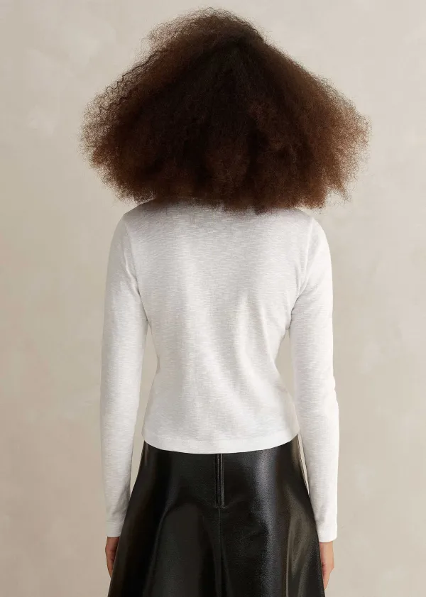 slub_jersey_crop_crew_neck_top_5.webp ME+EM Slub Jersey Crop Crew Neck Top | Women Sweatshirts & Long Sleeve Tops