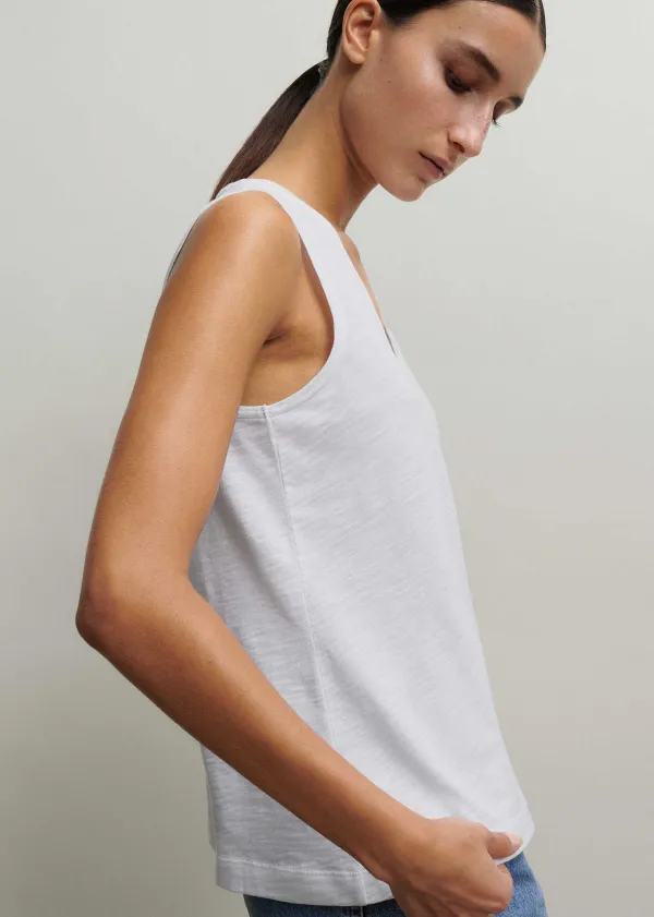 ME+EM Slub V-Neck Swing Vest | Women T-Shirts