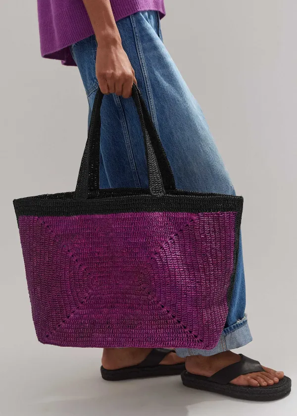 ME+EM Soft Raffia Tote | Women Bags