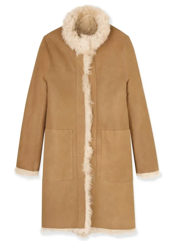 ME+EM Statement Shearling Coat | Women Coats