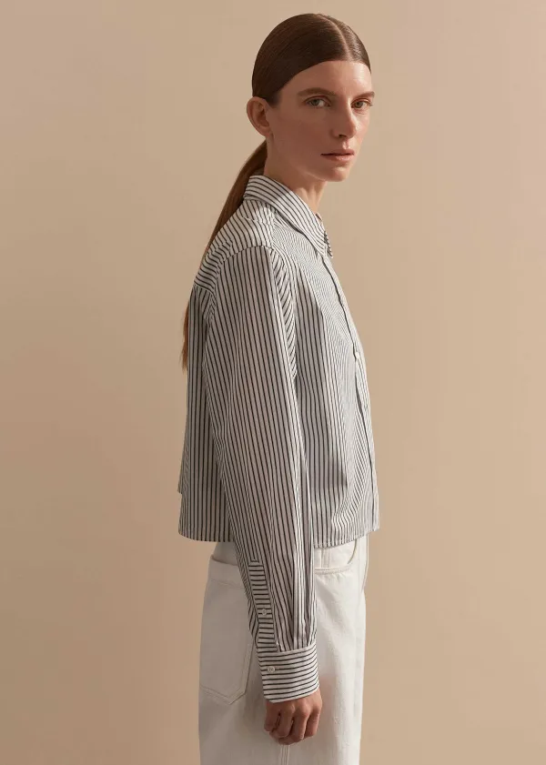 stripe_boxy_crop_shirt_2.webp ME+EM Stripe Boxy Crop Shirt | Women Shirts