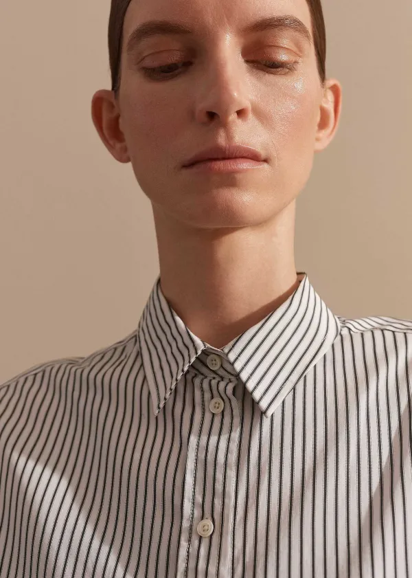 stripe_boxy_crop_shirt_4.webp ME+EM Stripe Boxy Crop Shirt | Women Shirts