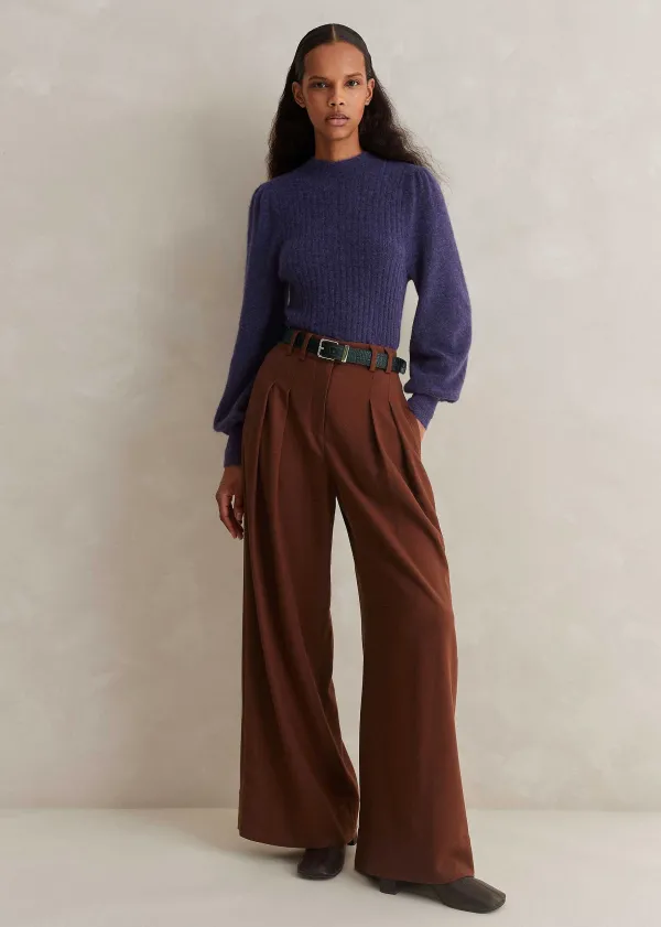 ME+EM Superfine Alpaca Pouf Sleeve Jumper | Women Jumpers