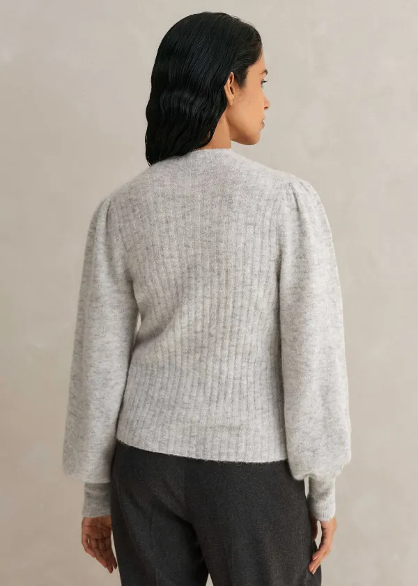 superfine_alpaca_pouf_sleeve_jumper_2.webp ME+EM Superfine Alpaca Pouf Sleeve Jumper | Women Jumpers