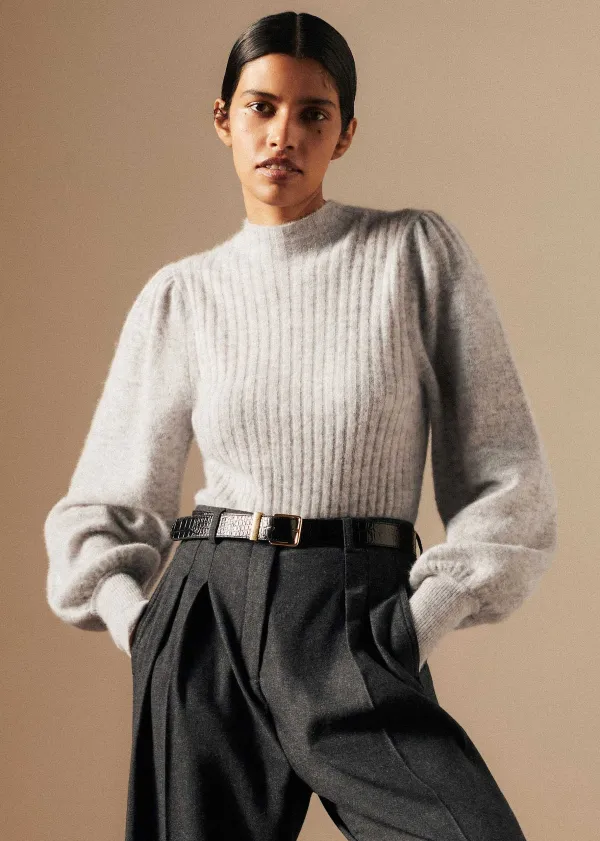 superfine_alpaca_pouf_sleeve_jumper_6.webp ME+EM Superfine Alpaca Pouf Sleeve Jumper | Women Jumpers