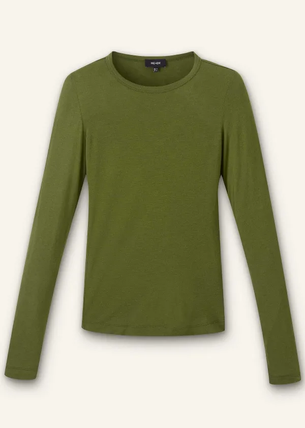ME+EM Supersoft Jersey Long Sleeve Top | Women T-Shirts