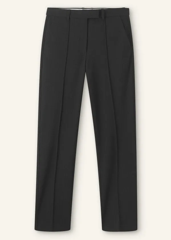 ME+EM Textured Boyish Cigarette Pant | Women Slim Trousers