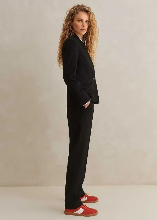 ME+EM Textured Boyish Cigarette Pant Suit | Women Suits And Co-Ords