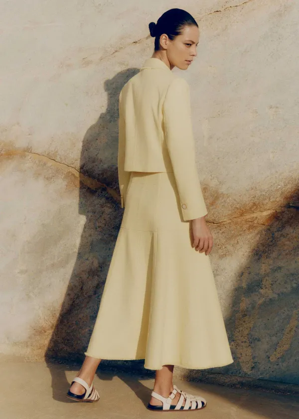 ME+EM Textured Cotton-Blend Skirt Co-Ord | Women Suits And Co-Ords