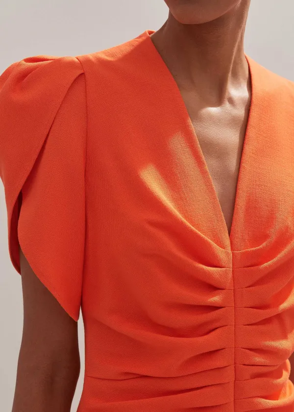 textured_pleat_front_midi_dress_4.webp ME+EM Textured Pleat Front Midi Dress | Women Midi Dresses