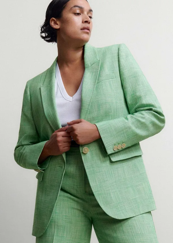 textured_prince_of_wales_check_blazer_4.webp ME+EM Textured Prince Of Wales Check Blazer | Women Blazers