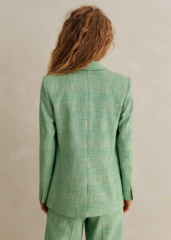 textured_prince_of_wales_check_blazer_6.webp ME+EM Textured Prince Of Wales Check Blazer | Women Blazers