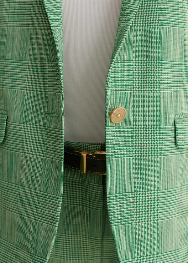 textured_prince_of_wales_check_blazer_9.webp ME+EM Textured Prince Of Wales Check Blazer | Women Blazers