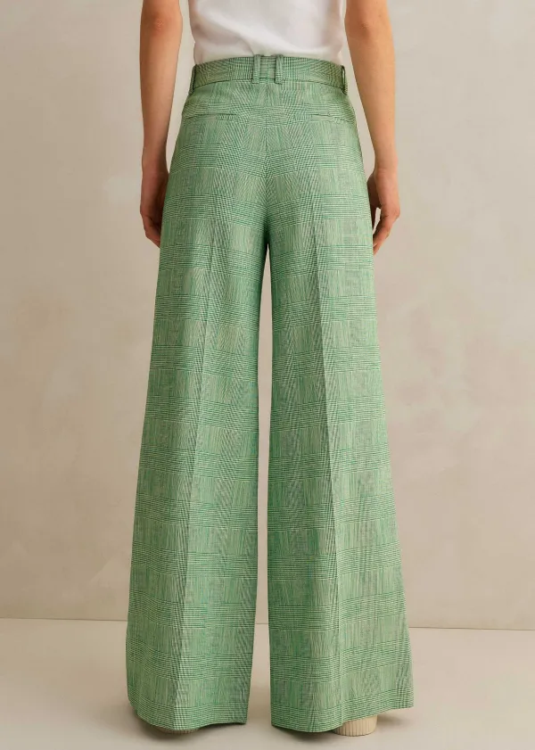 textured_prince_of_wales_check_man_pant_3.webp ME+EM Textured Prince Of Wales Check Man Pant | Women Wide-Leg Trousers