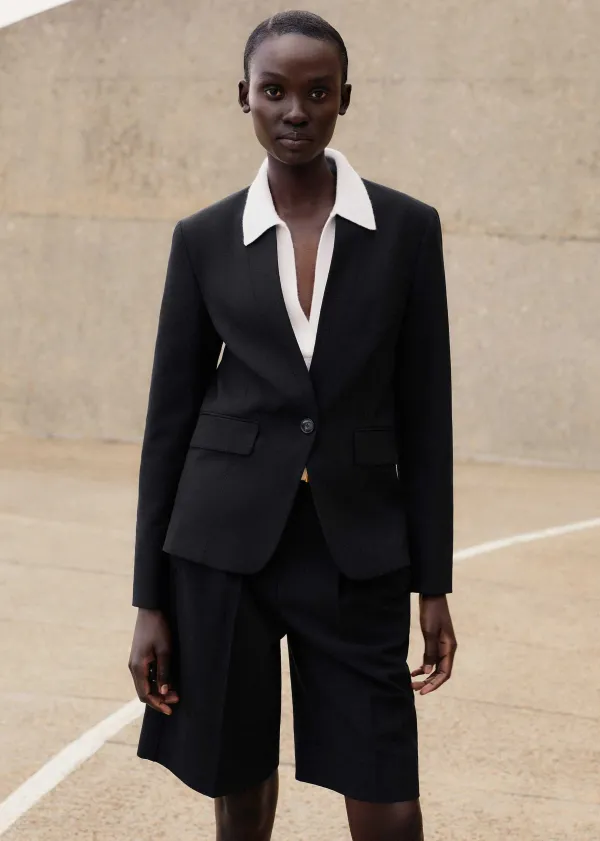 textured_tailored_short_suit_4.webp ME+EM Textured Tailored Short Suit | Women Suits And Co-Ords