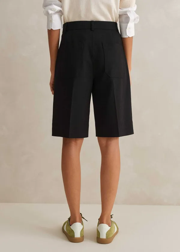 ME+EM Textured Tailoring Longline Short | Women Shorts