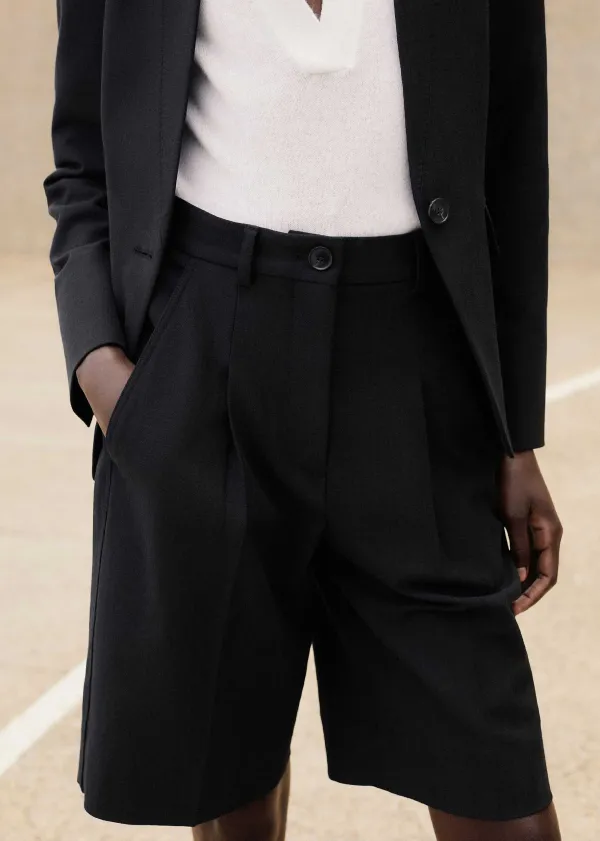 textured_tailoring_longline_short_3.webp ME+EM Textured Tailoring Longline Short | Women Shorts