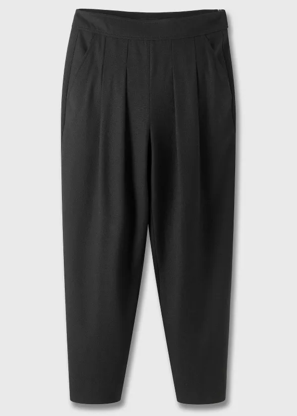 textured_weave_crop_tapered_trouser_2.webp ME+EM Textured Weave Crop Tapered Trouser | Women Tapered Trousers