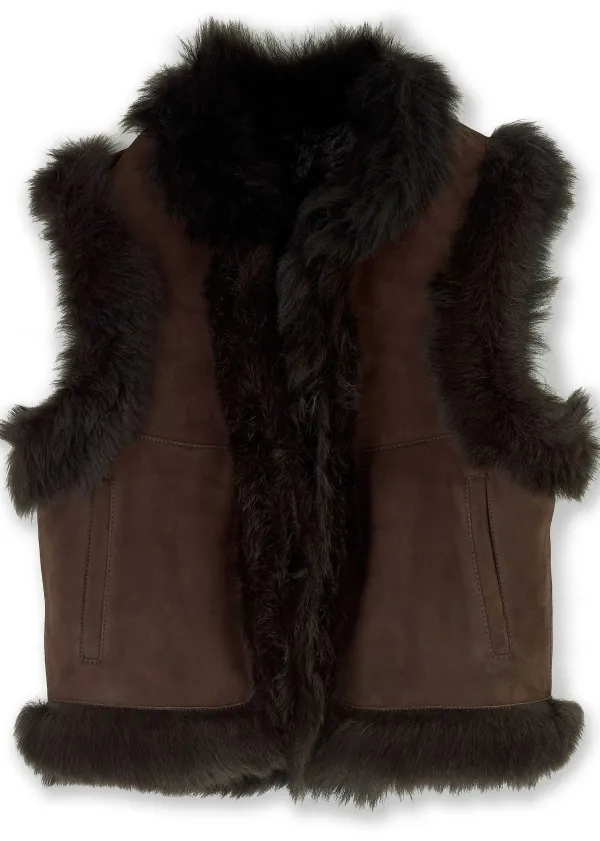 toscana_shearling_reversible_cropped_gilet_2.webp ME+EM Toscana Shearling Reversible Cropped Gilet | Women Crop Jackets