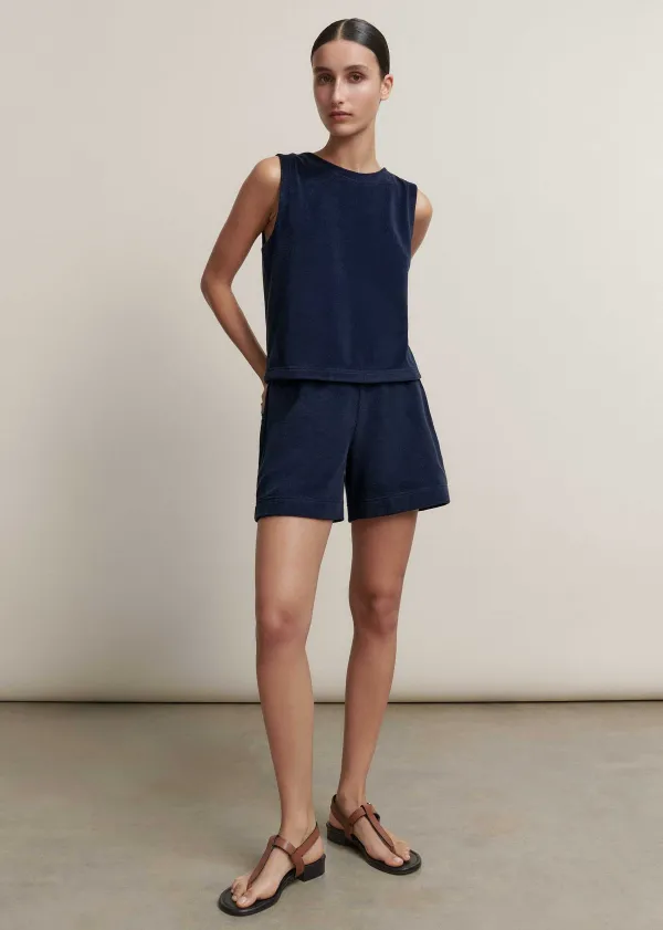 ME+EM Towelling Crop Top | Women Vests And Camis