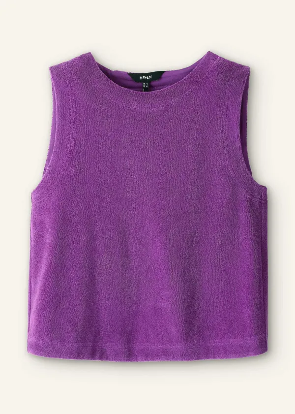 towelling_crop_top_4.webp ME+EM Towelling Crop Top | Women Vests And Camis